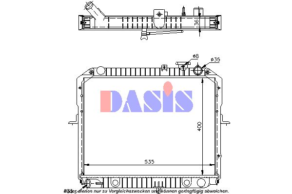 AKS DASIS Radiators, Motora dzesēšanas sistēma 510017N